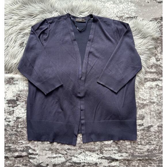 Lane Bryant Women’s Modern Long-Sleeve Open-Front Navy Cardigan‎ Size 22/24 - Picture 1 of 4
